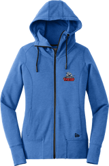 NJ Titans New Era Ladies Tri-Blend Fleece Full-Zip Hoodie