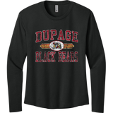 Dupage Black Bears Women's Cotton Relaxed Long Sleeve Tee